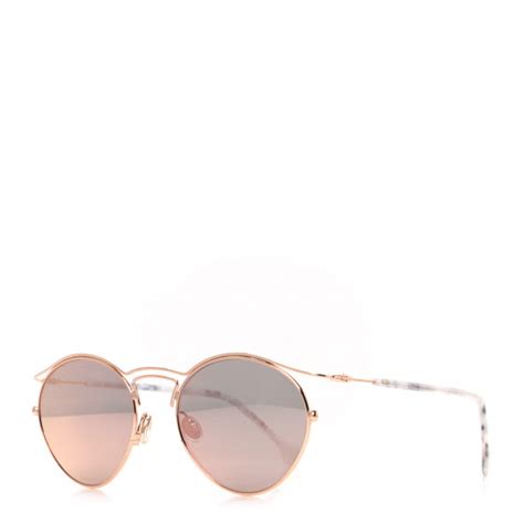 CHRISTIAN DIOR Origins 1 Sunglasses DDB0J Rose Gold Grey 